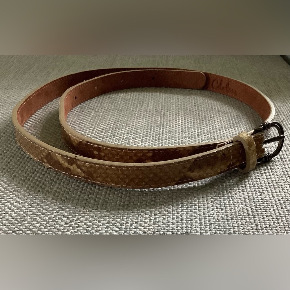 Cole Haan snakeskin belt